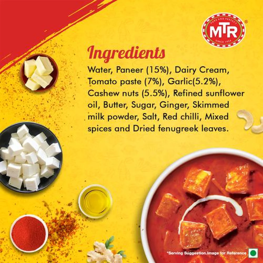 MTR Ready To Eat - Paneer Makhani, 300 g Carton-3.webp